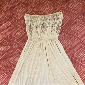 Junior’s Knit Gray Maxi Dress, NWT, Size S